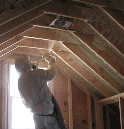  VT attic spray foam insulation